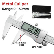 (BOX Metal Caliper) Digital Pachometer Metal Caliper Professional Vernier Caliber Measuring Tools Woodworking Thick Gauge