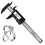 (Black) Tiny Digital Vernier Caliper 0-100mm Electronic Measuring Tool Electronic Digital Calipers Inch and 4