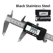 (Black Steel) Measuring Tool Stainless Steel Digital Caliper 6 "150mm Messschieber Paquimetro Vernier Calipers Ruler