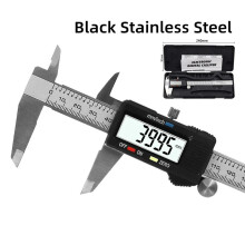 (Black Steel) Measuring Tool Stainless Steel Digital Caliper 6 "150mm Messschieber Vernier Calipers Ruler New Paquimetro