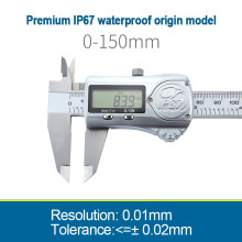 (Original 0-150mm) Electronic Digital Vernier Caliper Waterproof Vernier Caliper Stainless Steel Digital Caliper With/No