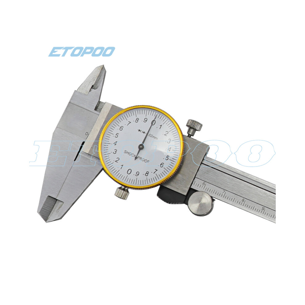 (Metric Size) 0.02Mm Precision Micrometer Gauge 6Inch 1024 Inch Size Stainless Steel Dial Vernier Caliper 9008532340558