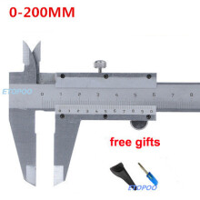 (200mm steel) Vernier Caliper Steel Caliper Gauge Micrometer Pie De Rey Paquimetro Plastic Digital Caliper Ruler