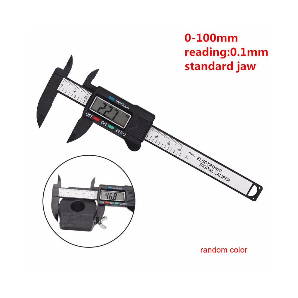 (100Mm Plastic) Vernier Caliper Steel Caliper Gauge Micrometer Pie De Rey Paquimetro Plastic Digital Caliper Ruler 9008532343443