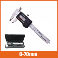 (0-70mm) Mini Pocket Stainless Steel Digital CaliperElectronic Vernier Caliper Slider Caliper Gem Thickness Gauge