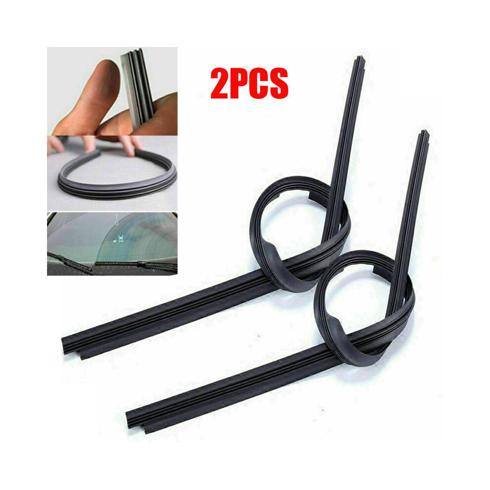2Pcs 26'' Universal Silicone Wiper Blade Frameless For Auto Car Bus Windshield Fits Most Cars/Buses/Vans/Lorries/Trucks 9008532317888