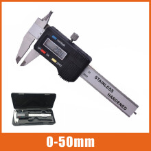 (0-50mm) Mini Pocket Stainless Steel Digital CaliperElectronic Vernier Caliper Slider Caliper Gem Thickness Gauge