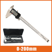 (0-200mm) Mini Pocket Stainless Steel Digital CaliperElectronic Vernier Caliper Slider Caliper Gem Thickness Gauge