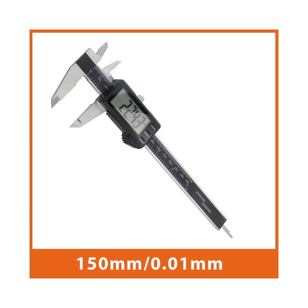 (0-150Mm Large) Dial Caliper Metal Vernier Caliper Digital Electronic Caliper Micrometer Ruler Depth Measuring Tool 9008532341746