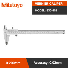 (530-118 200mm) Mitutoyo Vernier Caliper High Precision 0.02mm Measurement Scale Gauges Vernier Caliper Accurate Measuring