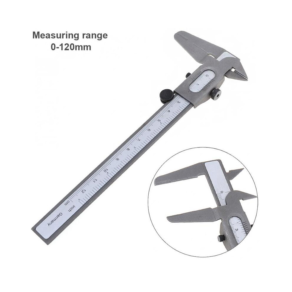 120Mm Mini Vernier Caliper Steel Hardened Metric Machinist Vernier Caliper Thickness Gauge Micrometer 9008532344587