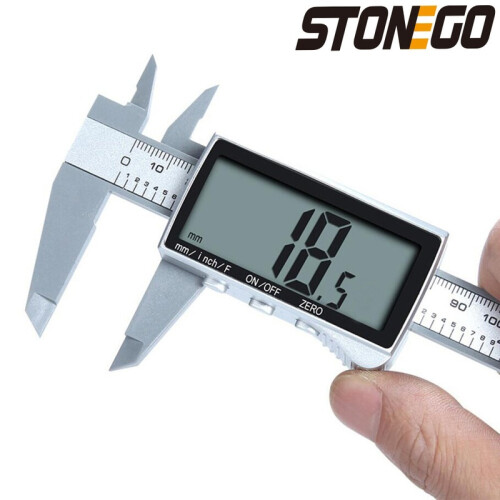 (Size B) Electronic Digital Display Vernier Caliper Inch/Metric Conversion 6Inch Full-Screen Caliper Measurement 2
