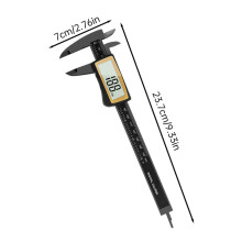 (0-150mm) Carbon Fiber Full Screen Electronic Digital Display Vernier Calipers Gauge Micrometer High Precision