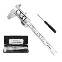 (Size C) Electronic Digital Display Vernier Caliper Inch/Metric Conversion 6Inch Full-Screen Caliper Measurement