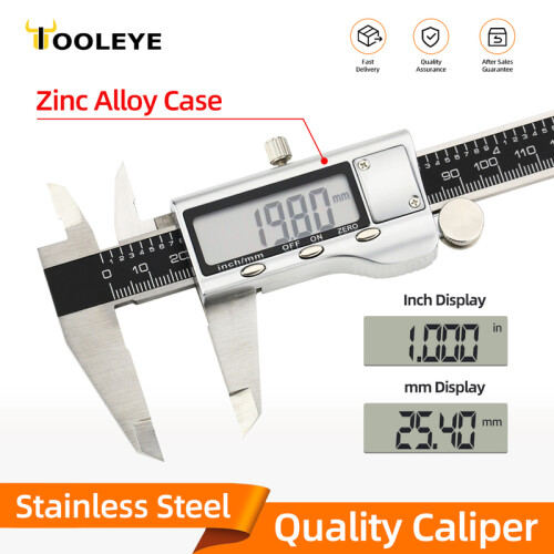 (Box Light Caliper) Quality Caliper Professional And Digital Pachymeter Woodworking Tools Micrometer Depth Guage Pachometer 1