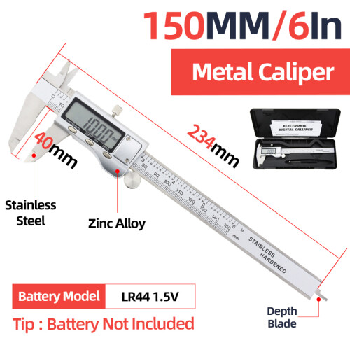 (Box Metal Caliper) Quality Caliper Professional And Digital Pachymeter Woodworking Tools Micrometer Depth Guage Pachometer