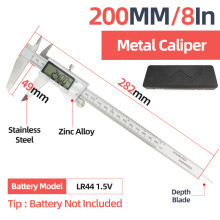 (Box Metal Caliper 2) Quality Caliper Professional And Digital Pachymeter Woodworking Tools Micrometer Depth Guage Pachometer