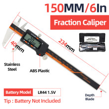 (Box Fraction Caliper) Quality Caliper Professional And Digital Pachymeter Woodworking Tools Micrometer Depth Guage Pachometer