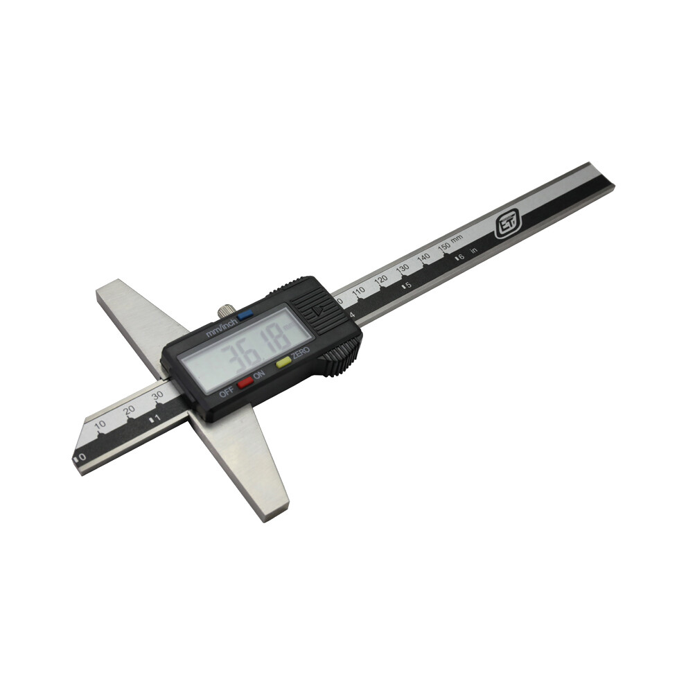 6" Stainless Steel Metric Imperial Digital Depth Vernier Caliper Micrometer Electric Digital Depth 9008532340091