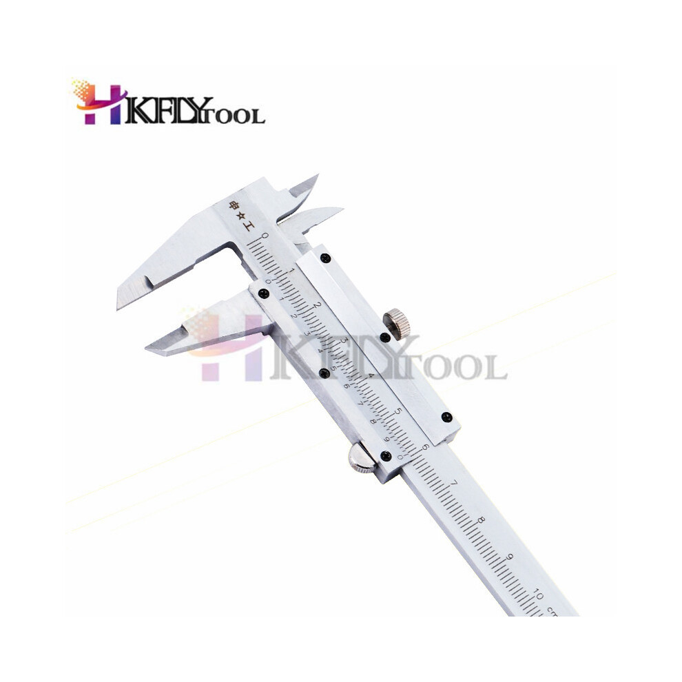 (100Mm) Mini Vernier Caliper Hardened Metric Machinist 100Mm 4Inch Stainless Steel Guage Portable Measuring 9008532347526