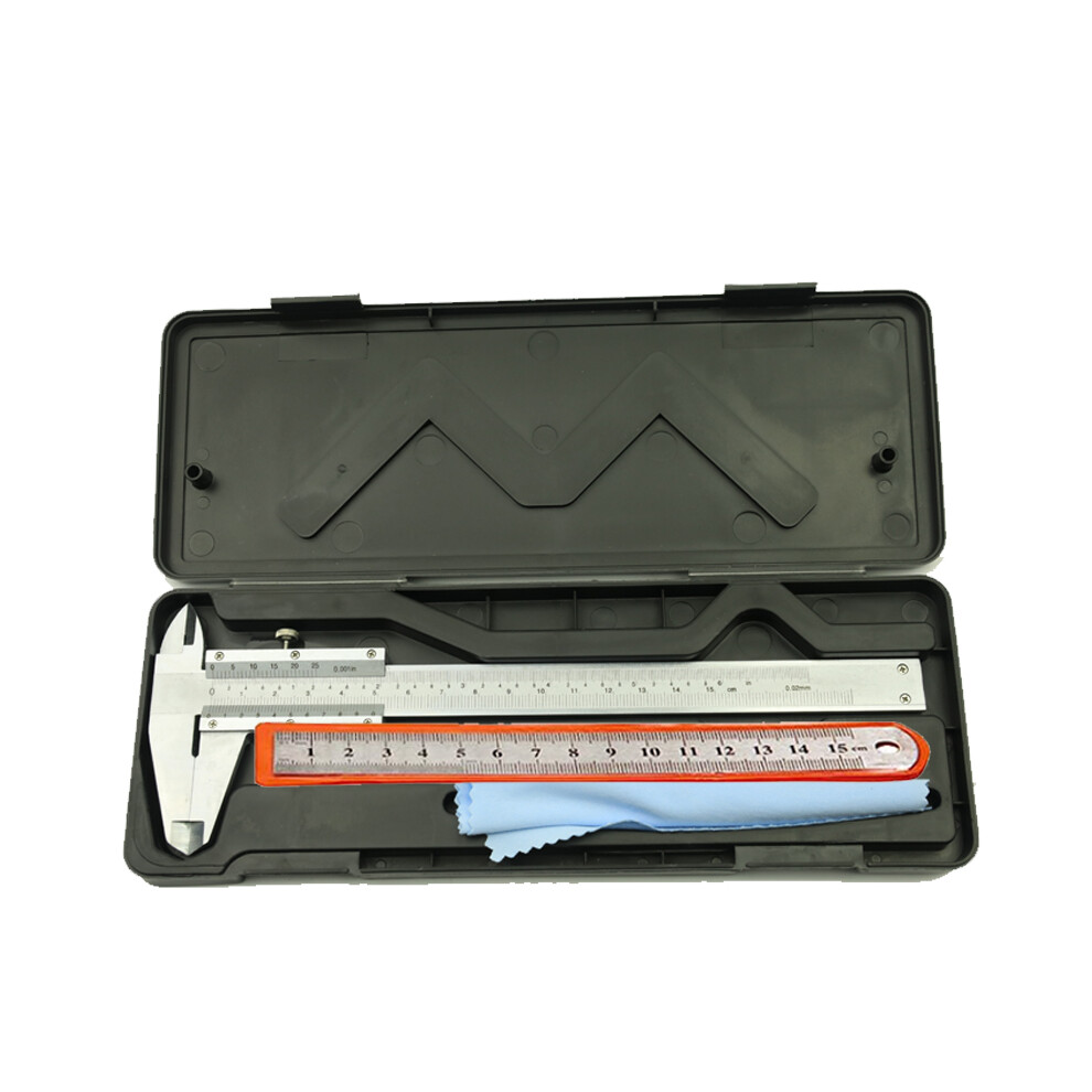 (0-150Mm) High Precision 0.02Mm/0.001" Stainless Steel Vernier Caliper 0-6Inch/Manual Caliper Durable Slide Caliper 9008532345386
