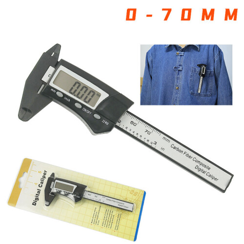 Vernier Calipers Plastic Gauge Micrometer Ruler Measuring Tools Instrument 70mm Electronic Digital Caliper 1