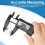 (silver  1pcs) Digital Vernier Caliper, Electronic Caliper with LCD Screen Micrometer Measuring Tool Depth Ruler Messschieber 2
