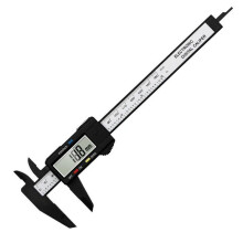 (black 1pcs) Digital Vernier Caliper, Electronic Caliper with LCD Screen Micrometer Measuring Tool Depth Ruler Messschieber