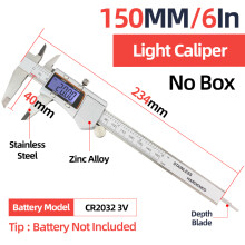 (Light Caliper) Metal Caliper Digital Pachometer Professional Vernier Caliber Measuring Tools Woodworking Thickness