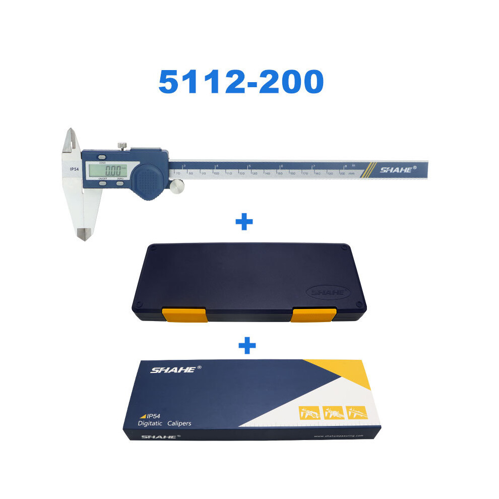 (0-200Mm) Shahe New Hardened Stainless Steel Digital Caliper Vernier Calipers Micrometer Electronic Vernier Caliper 9008532345973