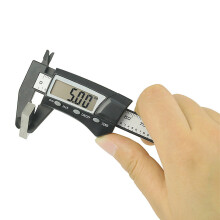 High quality Super LCD 0-70MM Mini digital caliper 70mm pocket electronic plastic vernier caliper thickness