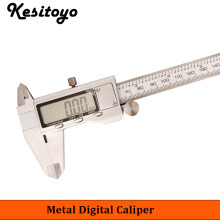(Metal Caliper) 6-Inch 150mm Stainless Steel Electronic Digital Vernier Caliper Metal Micrometer Measuring Tools