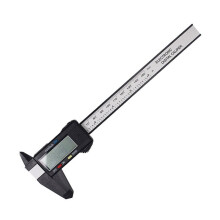 (Black-- 150mm) 1pc 6inch Digital Vernier Calipers, Lcd Electronic Caliper, Carbon Fiber Gauge, Height Measuring Tools