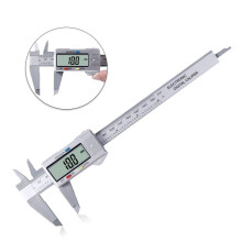 (Silvery --150mm) 1pc 6inch Digital Vernier Calipers, Lcd Electronic Caliper, Carbon Fiber Gauge, Height Measuring Tools