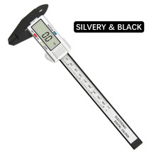 (150mm Black-Silver) 150mm Digital Caliper 6inch All-plastic Calipers LCD Electronic Vernier Caliper Jewelry Literary Play
