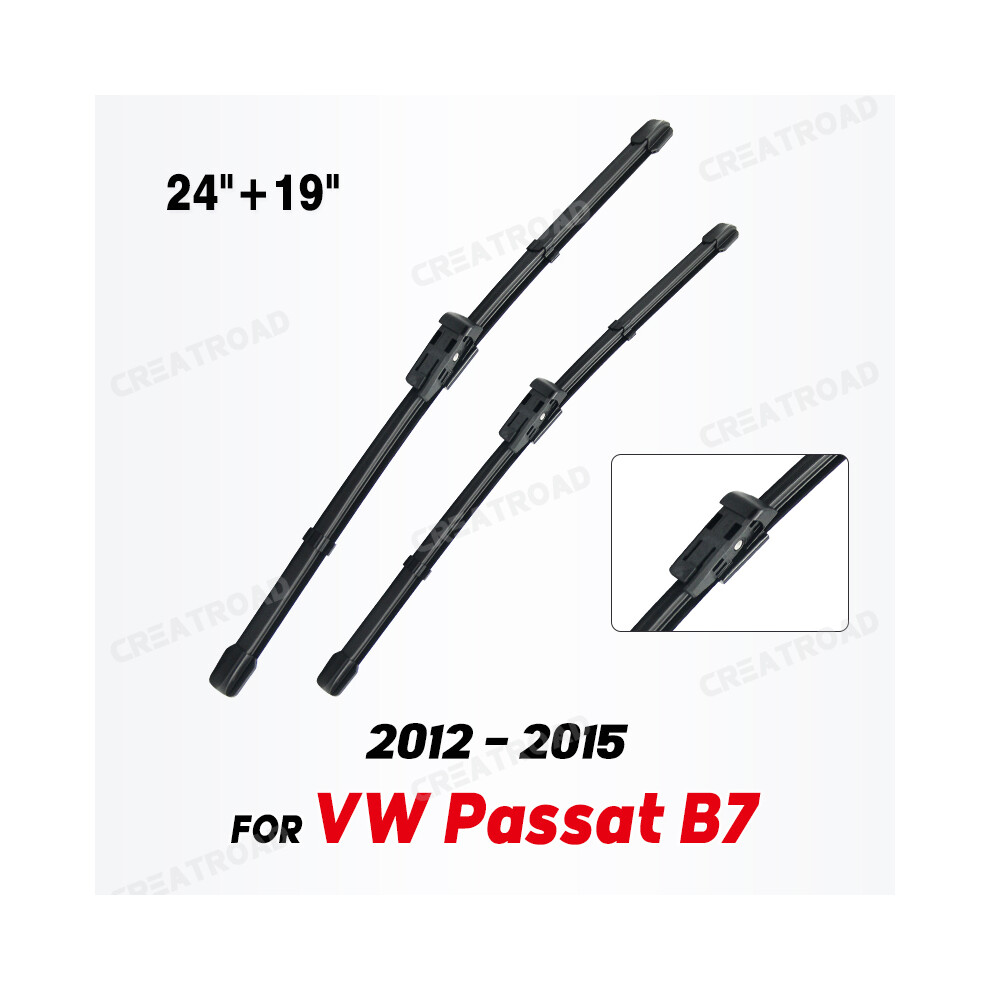 Wiper LHD Front Wiper Blades For VW Passat B7 2012 - 2015 Windshield Windscreen Window Car Rain Brushes-image-OPC-PGJQHK5-NEW