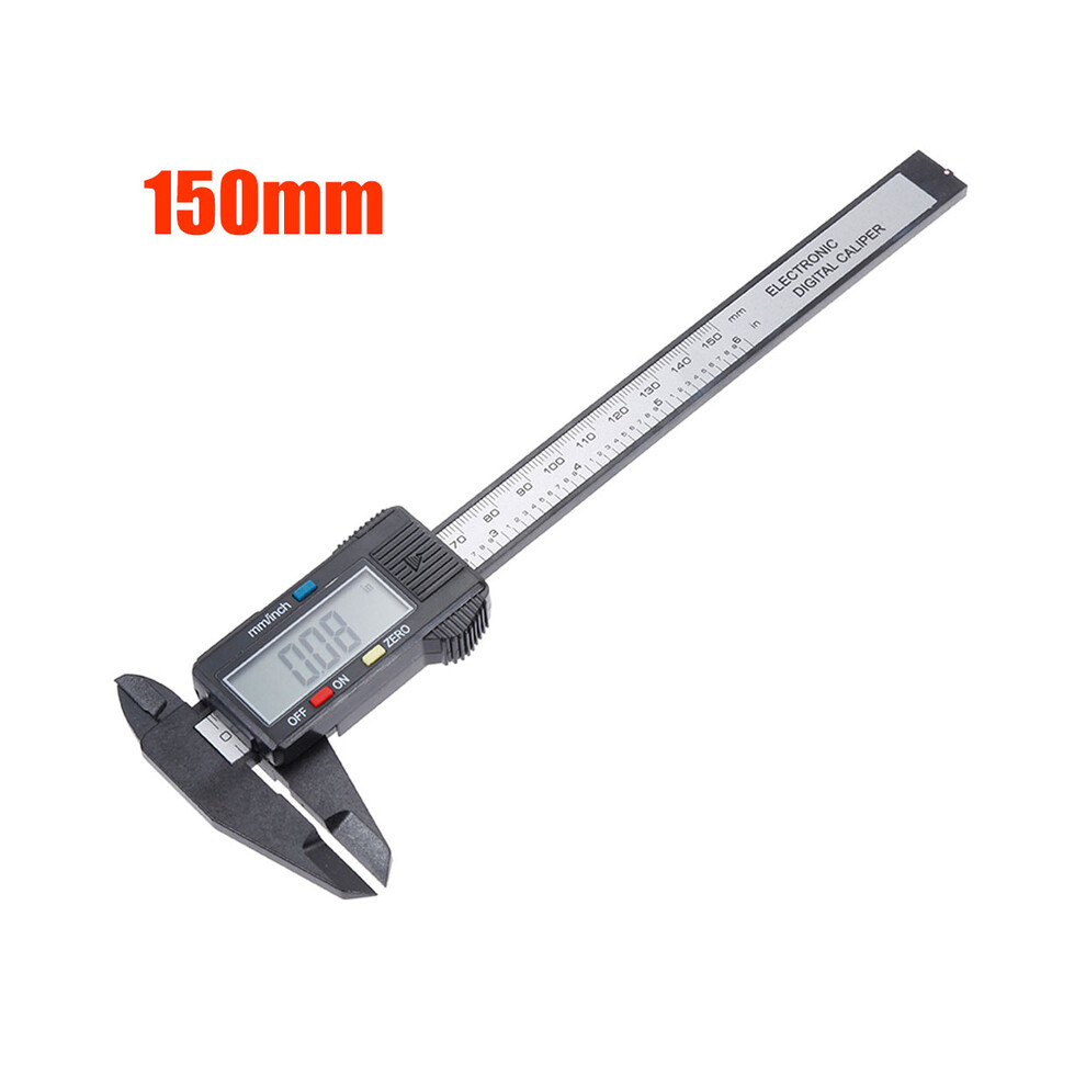 (150Mm With Battery) 150Mm Electronic Digital Caliper 100Mm 0.1Mm Measuring Tool Vernier Micrometer Measuring Tool Depth 9008532348363