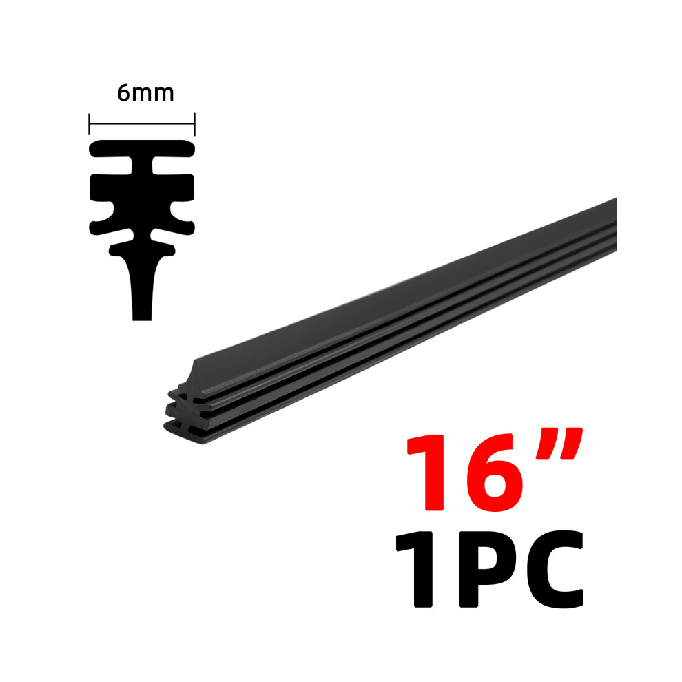 (16Inch (400Mm)) Car Wiper Natural Rubber Strip Diy Suitable For Frameless Wiper Filler Strip 9008532315426