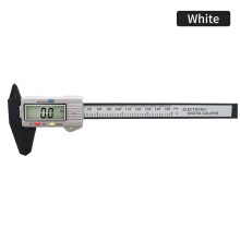 (Silver) 150mm Digital Vernier Calipers LCD Electronic Carbon Fiber Gauge 0.1mm Micrometer Digital Ruler Height