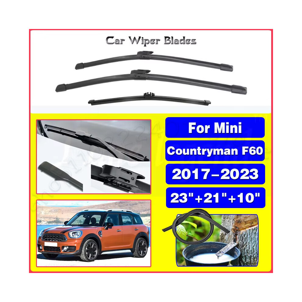 (Front Rear 3Pcs) For Mini Countryman F60 2017 - 2023 Front Rear Windshield Wiper Blades Windscreen Car Accessories 2019 9008532308312
