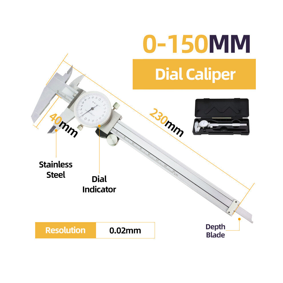 (Box Dial Caliper) Metal Caliper Digital Caliper Stainlessâ Steelâ Digitalâ Pachymeter Digital Micrometer Vernier Calipers 9008532340633