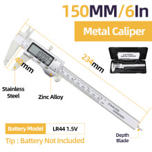 (Box Metal Caliper) Metal Caliper Digital Caliper Stainless Steel Digital Pachymeter Digital Micrometer Vernier Calipers