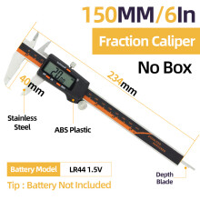 (Fraction Caliper) Metal Caliper Digital Caliper Stainless Steel Digital Pachymeter Digital Micrometer Vernier Calipers