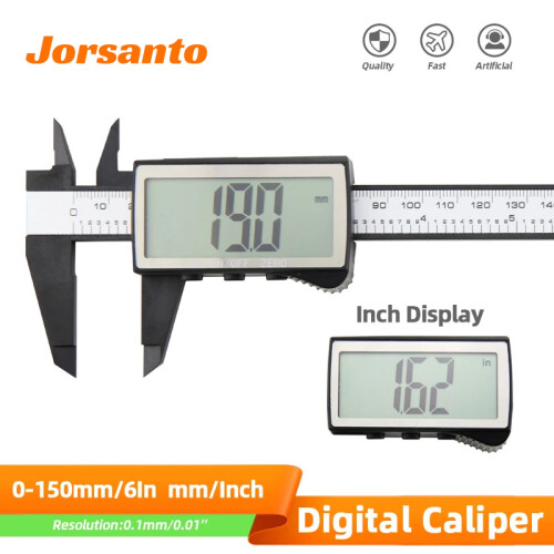 (Caliper Black 100) Vernier Caliper Electronic Digital Caliper Plastic Gauge Micrometer LCD Digital Ruler Measuring Tool 2