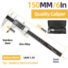 (Box Quality Caliper) Metal Caliper Digital Caliper Stainless Steel Digital Pachymeter Digital Micrometer Vernier Calipers