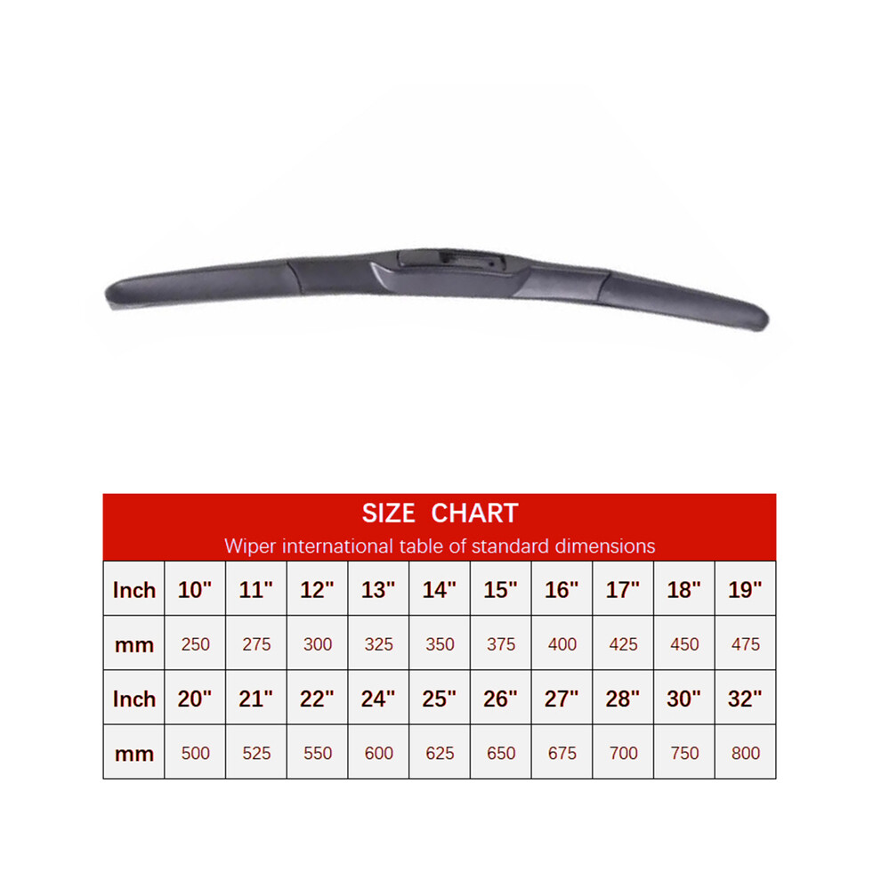 (1Pc, 19Inches 475Mm) 1Pc General J/U Three-Stage Car Wipers Are Quiet, Durable, And High-Quality Windshield Wipers 9008532323032