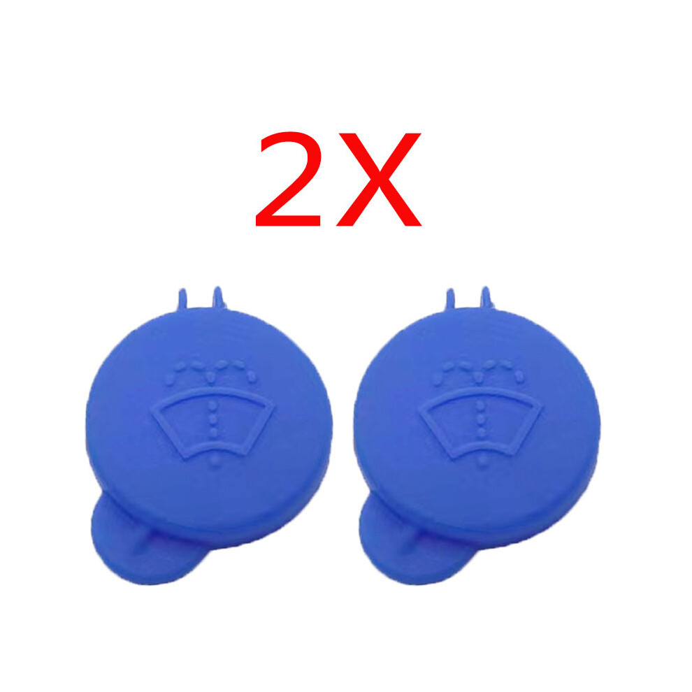 (2X) For Ford Fiesta Mk6 2001 2002 2003 2004 2005 2006 2007 2008 Windshield Wiper Washer Fluid Reservoir Blue 9008532305458