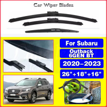 (black) For Subaru Outback 6GEN BT 2020 2021 2022 2023 Front Rear Windshield Wiper Blades Windscreen Window