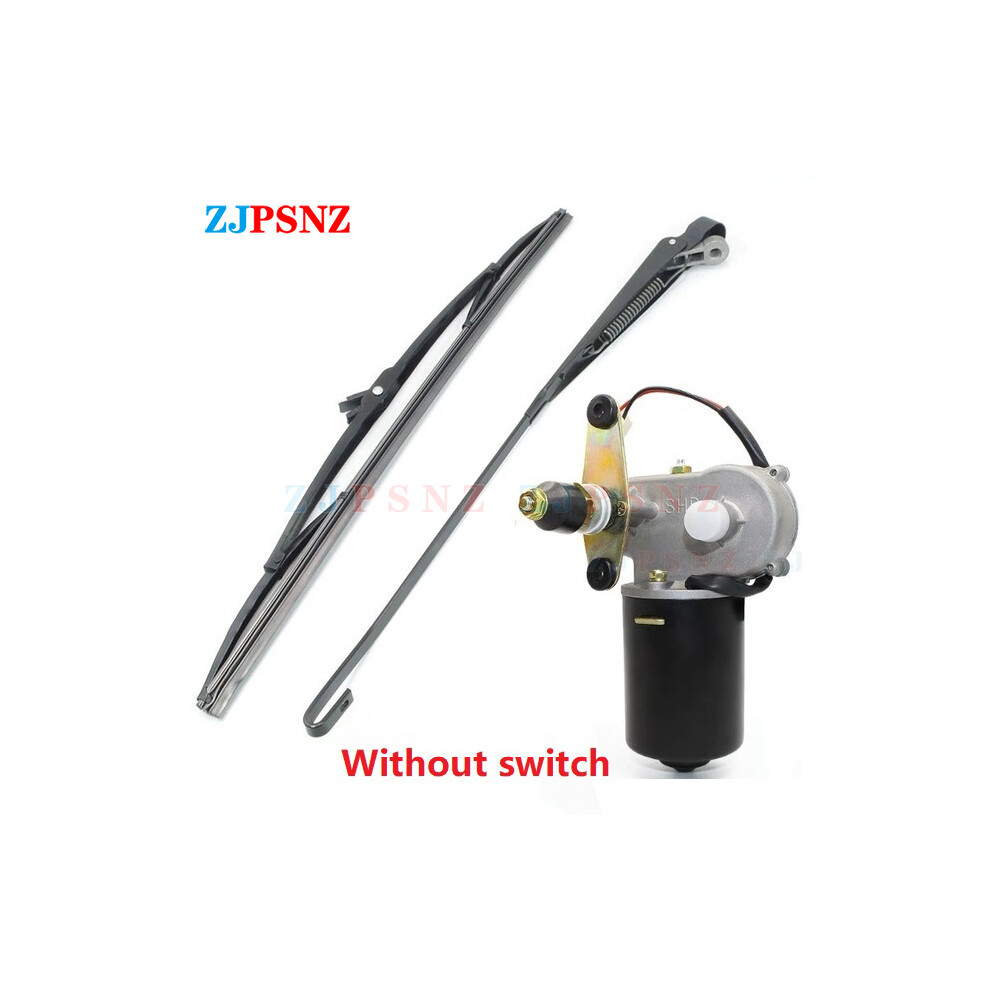 (Without Switch 1Set, 48V 60V) Wiper Blades Electric Boneless Wiper Motor Electric Wiper Motor With/Without Switch Electric-Bike Tricycle 9008532304994