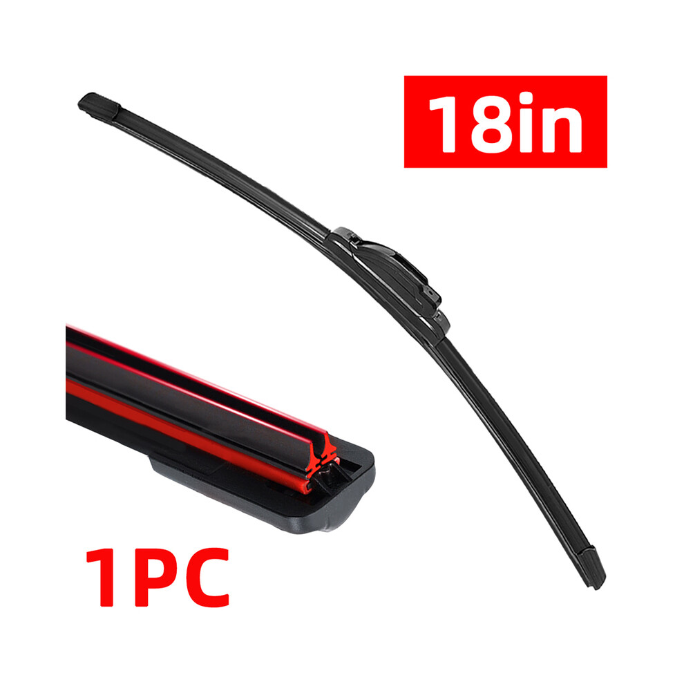 (18Inch (450Mm)) 1Pc Car Windshield Front Wiper Blade J-Hook Universal Rubber Automotive Parts 9008532319356